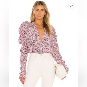 AFRM Longsleeve floral bodysuit